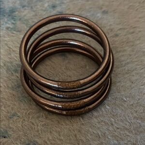 Chic Copper Bangle Bracelet Set